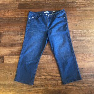 NINE WEST Chrystie Capri Womens Medium Wash Decille Jeans MSRP 59 Multiple Sizes